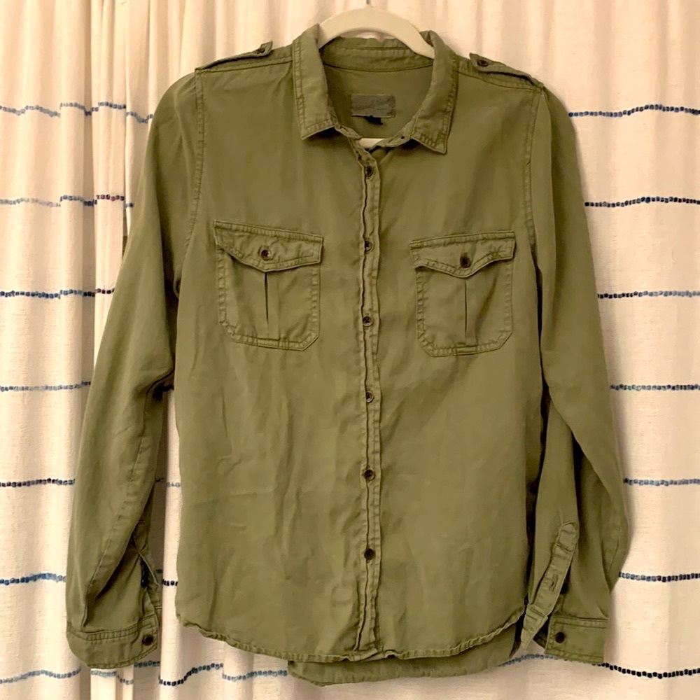 Olive Green Blouse/top (Universal thread)